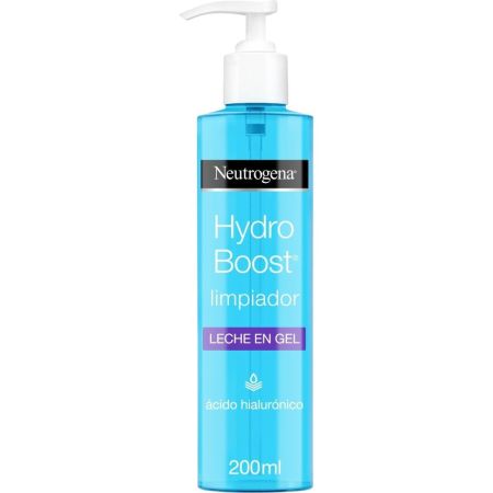 Neutrogena Hydro Boost Limpiador Leche En Gel Limpiador sin perfume elimina maquillaje y suciedad suavemente aumentando la hidratación 200 ml