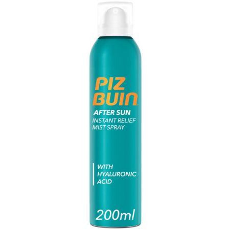 Piz Buin After Sun Instant Relief Mist Spray After sun calmante y refrescante restaura la piel 48 horas con ácido hialurónico 200 ml