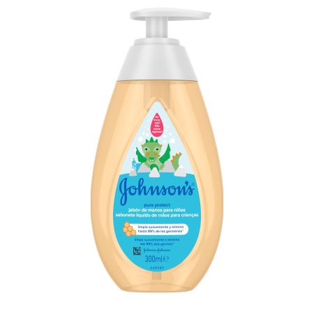 Johnson'S Pure Protect Jabón De Manos Para Niños Jabón de manos elimina eficazmente la suciedad respetando su delicada piel 300 ml