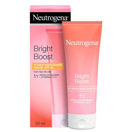 Neutrogena Bright Boost Fluido Hidratante Facial Spf 30 Fluido hidratante ayuda a prevenir el envejecimiento con vitamina c y e 50 ml