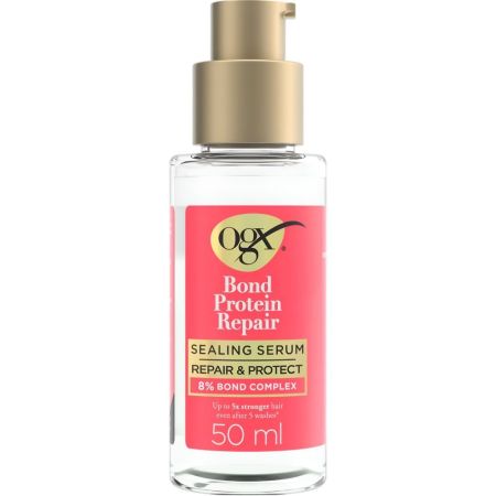 Ogx Bond Protein Repair Sealing Serum Sérum alisador capilar revitaliza el cabello seco y dañado 50 ml