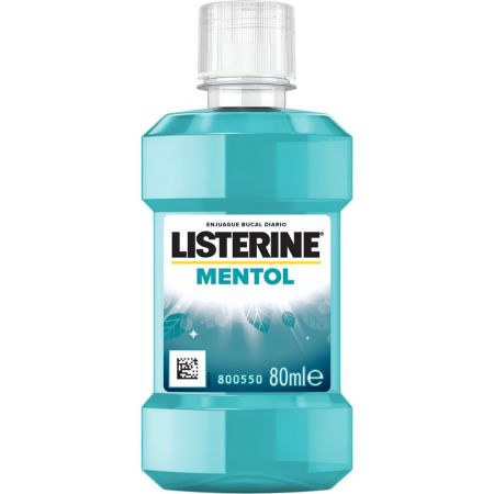 Listerine Mentol Enjuague Bucal Colutorio elimina gérmenes que causan la placa bacteriana la gingivitis y el mal aliento