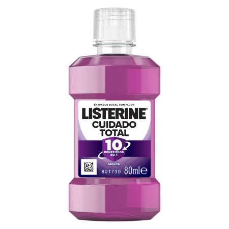 Listerine Cuidado Total Enjuague Bucal Colutorio elimina gérmenes que causan la placa bacteriana la gingivitis y el mal aliento