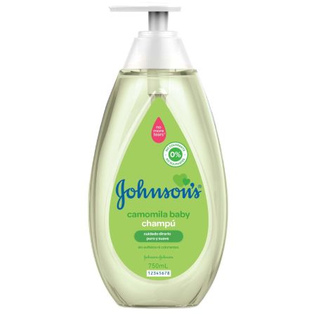 Johnson'S Camomila Champú Para Bebé Champú sin sulfatos ni colorantes cabello limpio y aspecto saludable apto para toda la familia