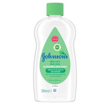 Johnson'S Aloe Vera Aceite Aceite corporal sin colorantes hidrata y nutre para una agradable sensación de suavidad