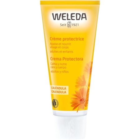 Weleda Caléndula Crema Protectora Crema facial y corporal de caléndula calma y nutre para adultos y niños 75 ml