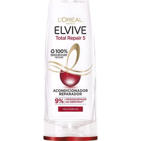 Elvive Total Repair 5 Acondicionador Reparador Acondicionador restaurador repara en profundidad desde la raíz hasta las puntas para cabello dañado 310 ml