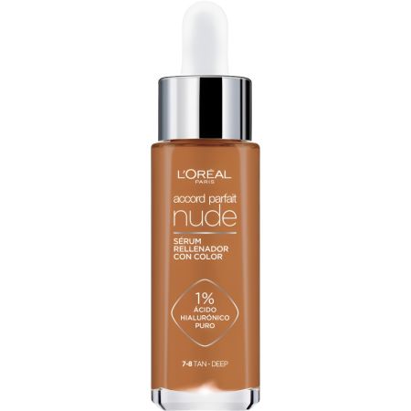 L'Oreal Accord Parfait Nude Sérum Rellenador Con Color Sérum con color cuida y unifica el tono de cobertura modulable acabado natural y luminoso
