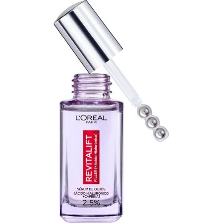 L'Oreal Revitalift Filler [+ Ácido Hialurónico] Sérum De Ojos Sérum de ojos rellena patas de gallo y corrige ojeras efecto refrescante 20 ml