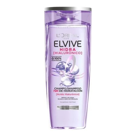 Elvive Hidra [Hialurónico] Champú rellena y da cuerpo ideal para cabello sin vida o deshidratado 250 ml