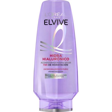 Elvive Hidra [Hialurónico] Acondicionador Acondicionador rellena la fibra capilar con ácido hialurónico 72 horas de hidratación para cabello deshidratado 300 ml
