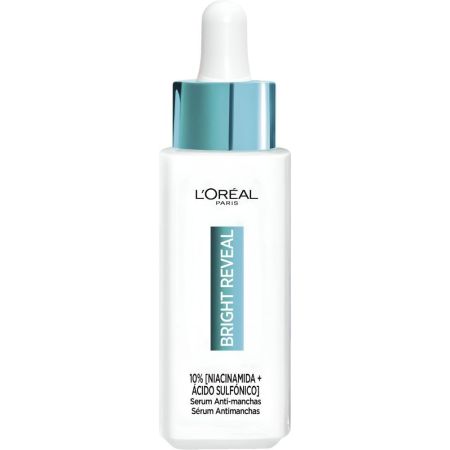 L'Oreal Bright Reveal Sérum Antimanchas Sérum antimanchas hidrata y alisa con niacinamida piel radiante y uniforme 30 ml