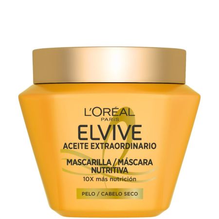 Elvive Aceite Extraordinario Jojoba Mascarilla Nutritiva Mascarilla aporta nutrición y brillo incluso en puntas más secas para cabello seco 310 ml