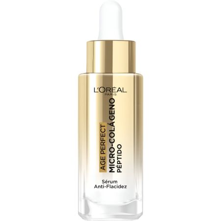 L'Oreal Age Perfect Micro-Colágeno Péptido Sérum Anti-Flacidez Sérum reafirma la piel madura reduce visiblemente la flacidez para un rostro más firme y uniforme 30 ml