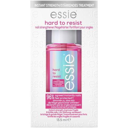 Essie Nail Strengthener Hard To Resist Tratamiento rosa endurecedor para uñas fuertes y resistentes