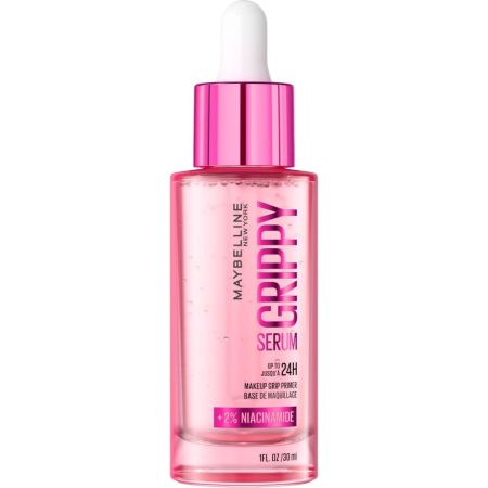 Maybelline Serum Grippy Makeup Grip Primer Prebase de maquillaje alisa la piel a la perfección preparándola para los siguientes pasos de tu rutina de maquillaje