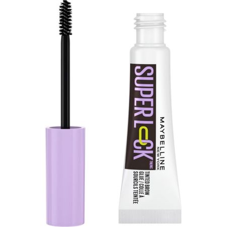 Maybelline Super Lock Brow Glue Gel Fixateur Soucirls Gel fijador de cejas ofrece un acabado esculpido transparente y no pegajoso 24 horas