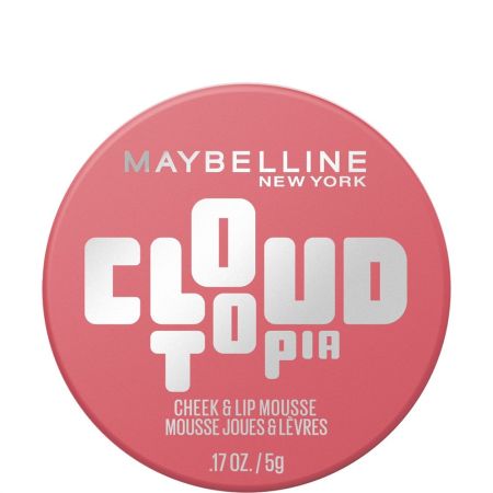 Maybelline Cloudtopia Cheek & Lip Mousse Mousse para mejillas y labios superpigmentado resistente a transferencias ofrece un acabado mate hasta 14 horas