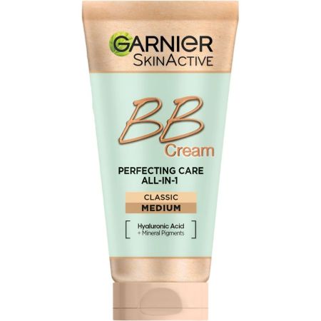 Garnier Skin Active Bb Cream Perfecting Care All-In-1 Clásica Spf 15 Crema hidratante con color unifica corrige e ilumina 24 h de hidratación