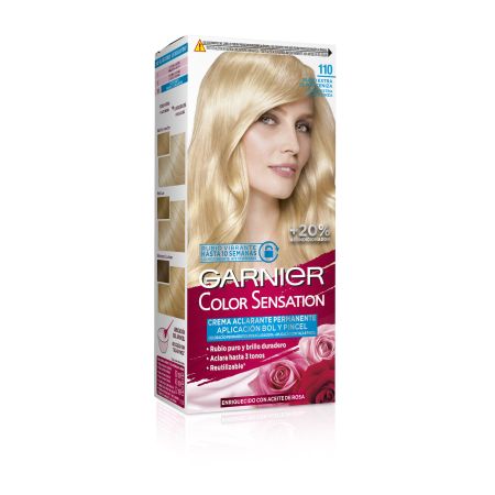 Garnier Color Sensation Color-Crema Tinte permanente reutilizable enriquecido con nacar consigue cubrir totalmente las canas