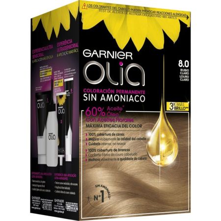 Garnier Olia Coloración Permanente Tinte para cabello sin amoníaco para color extremadamente fiel que no se desvanece con el tiempo