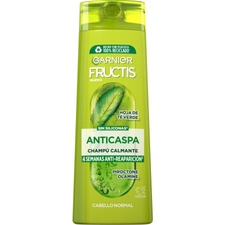Fructis Anticaspa Champú Calmante Champú calmante elimina la caspa y devuelve luminosidad para cabello normal 380 ml