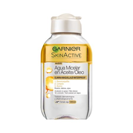 Garnier Skin Active Agua Micelar En Aceite Agua micelar nutre y elimina hasta el maquillante waterproof para rostro labios y ojos