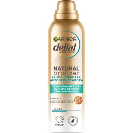 Delial Natural Bronzer Bruma Autobronceadora Medio Autobronceador corporal hidrata y nutre para bronceado sin marcas natural y uniforme 150 ml