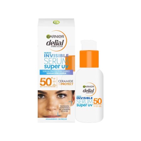 Delial Invisible Serum Super Uv Ceramide Protect Spf 50+ Sérum solar diario no graso ni pegajoso protege y refuerza la barrera de la piel 30 ml