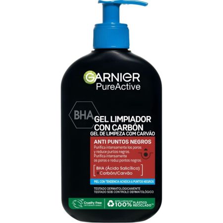 Garnier Skin Active Pure Active 3 En 1 Carbón Gel limpiado exfoliante o mascarilla antipuntos negros