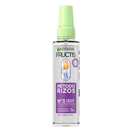 Fructis Método Rizos Nº3 Sérum Spray Sérum vegano sellador de puntas recupera el 100% de la hidratación pérdida para cabello rizado 50 ml