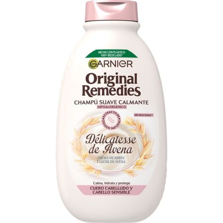 Original Remedies Délicatesse De Avena Champú Suave Calmante Champú calmante hidratante y protector para un cuero cabelludo y cabello sensible 400 ml