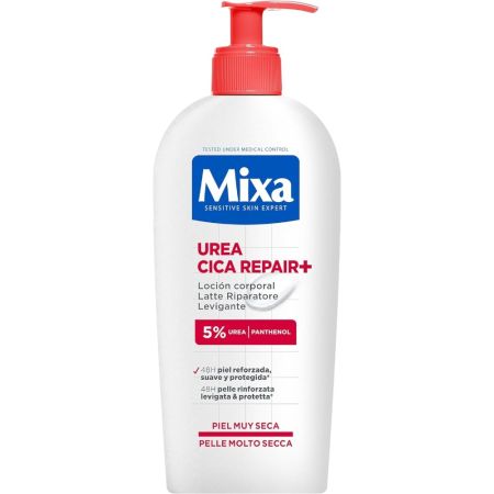 Mixa Urea Cica Repair+ Loción Corporal Loción corporal calmante alisa y combate rugosidades para piel reforzada 48 horas 250 ml