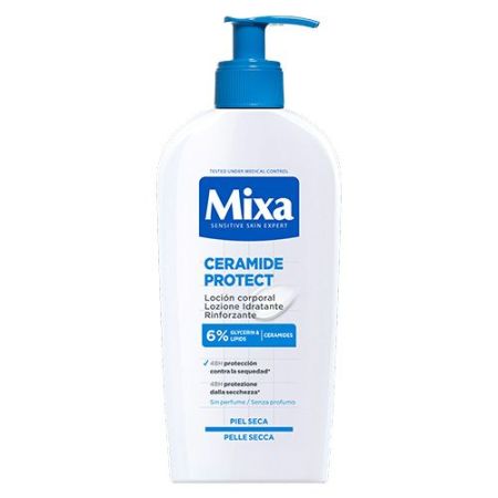 Mixa Ceramide Protect Loción Corporal Loción corporal sin perfume hidrata y restaura la barrera cutánea 48 horas