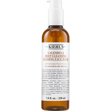 Kiehl'S Calendula Deep Cleansing Foaming Face Wash Gel limpiador facial regenerador y calmante