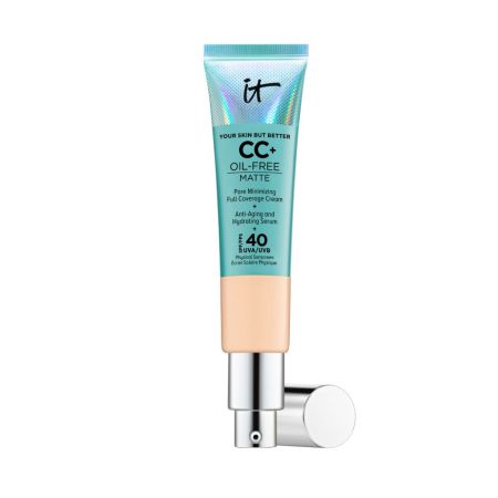 It Cosmetics Cc+ Oil-Free Matte Poreless Finish Full Coverage Spf 40 Base de maquillaje acabado mate disimula la apariencia de los poros