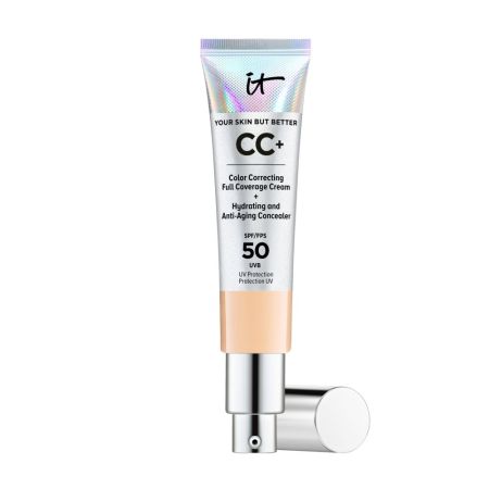 It Cosmetics Cc Color Correcting Full Coverage Cream Spf 50 Base de maquillaje cobertura total acabado natural y uniforme