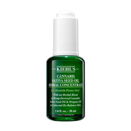 Kiehl'S Cannabis Sativa Seed Oil Concentrate Aceite facial calmante y no comedogénico para pieles con problemas 30 ml
