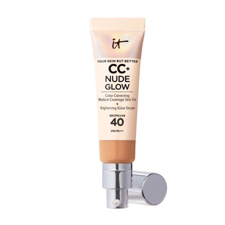 It Cosmetics Cc+ Nude Glow Spf 40 Base de maquillaje cobertura media efecto glow piel más luminosa e hidratada