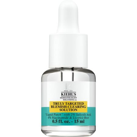 Kiehl'S Truly Targeter Blemish-Clearing Solution Parche líquido invisible para granitos reduce la irritación tamaño y marcas postimperfección 15 ml