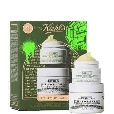 Kiehl'S Ultra Hydratanting Hits Estuche Tratamiento facial para rostro y contorno de ojos iluminador e hidratante ofrece 24 horas de duración