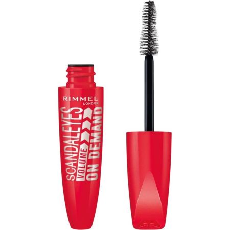 Rimmel London Scandaleyes Volumen On Demand Máscara de pestañas con cepillo acondicionado separa desde la raíz hasa las puntas