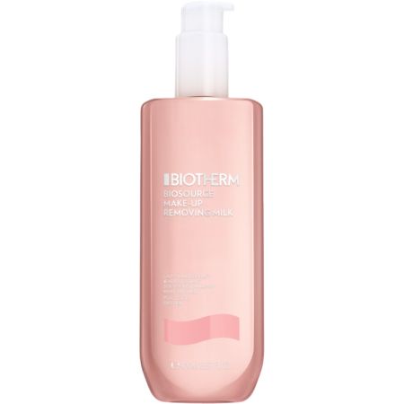 Biotherm Biosource Make-Up Removing Milk Leche facial desmaquillante y suavizante ofrece propiedades calmantes regenerantes y protectoras 400 ml