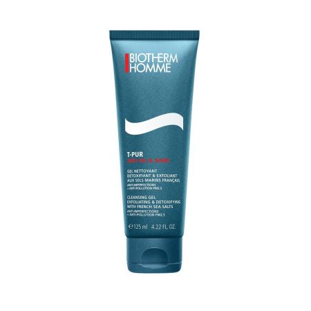 Biotherm Homme T-Pur Anti-Oil And Shine Gel Nettoyant Gel limpiador exfoliante antiimperfecciones 125 ml