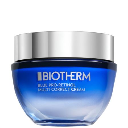 Biotherm Blue Pro-Retinol Multi-Correct Cream Crema facial multicorrectora antiarrugas fresca fundente y perfumada ofrece acción renovada