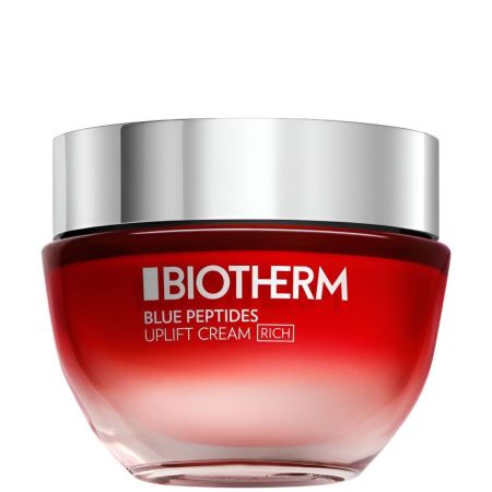 Biotherm Blue Peptides Uplift Cream Rich Crema facial enriquecida antiedad reafirmante efecto lifting ofrece mayor firmeza luminosidad 50 ml