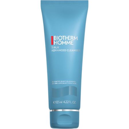 Biotherm Homme T-Pur Advanced Cleanser Gel limpiador facial exfoliante antiimperfecciones ofrece piel limpia mate y sin brillos 125 ml