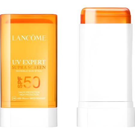 Lancôme Uv Expert Supra Screen Invisible Sun Stick Spf 50 Stick solar facial de textura sólida y no grasa ayuda a actuar sobre los signos del fotoenvejecimiento 18 gr