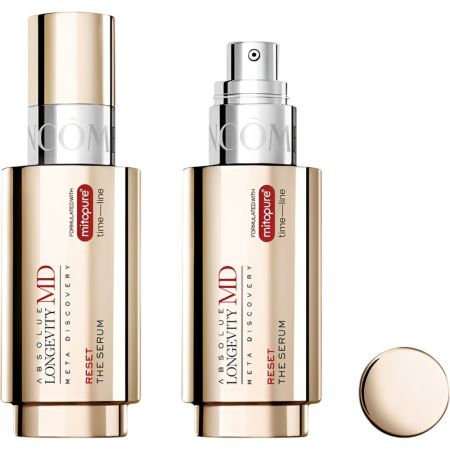 Lancôme Absolue Longevity Md Reset The Serum Sérum antiedad de textura ligera para rostro y contorno de ojos ofrece una piel más firme suave y radiante 50 ml