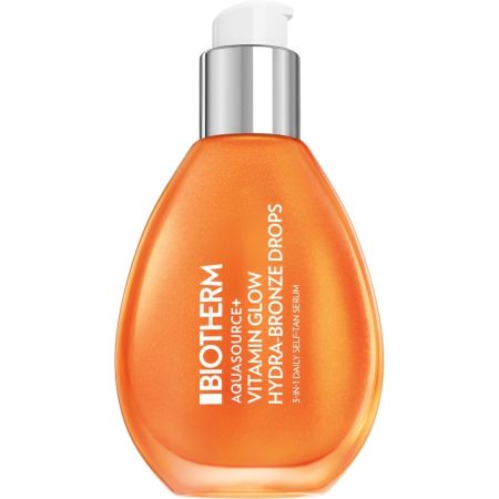 Biotherm Aquasource+ Vitamin Glow Hydra-Bronze Drops Sérum facial nutre rellena e ilumina la piel ofreciendo bronceado natural y glow instantáneo 24 horas 50 ml